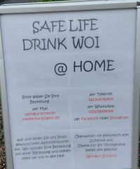 Safe life drink Woi @ home